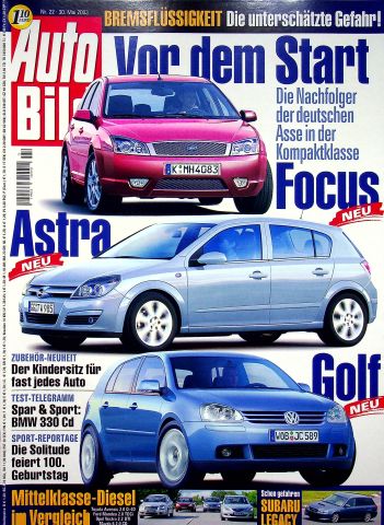 Deckblatt Auto Bild (22/2003)